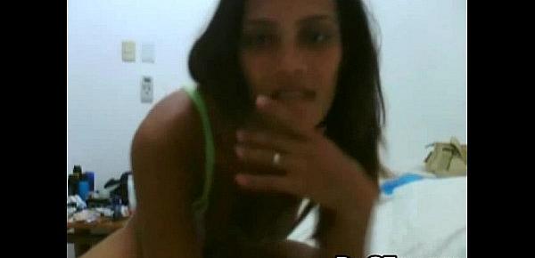  My Dominican ex girlfriend on webcam